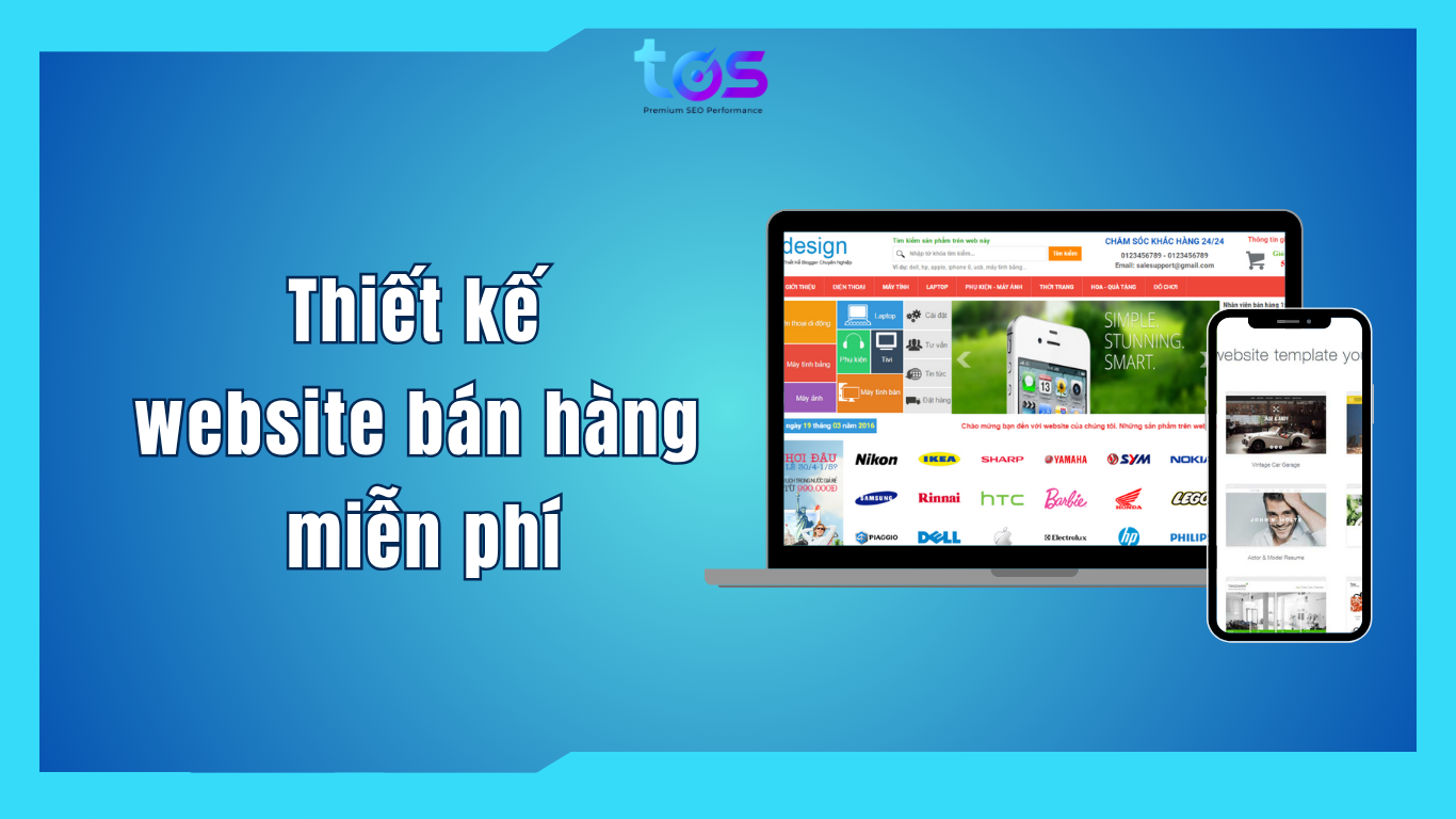 thiết kế website bán hàng miễn phí